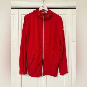 Hunter for Target Red Unisex Rain Jacket Nylon XS with Bag